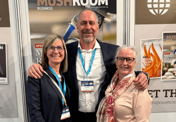 Agrar-Übersetzer mit Roel Dreve von Mushroom Business bei den Dutch Mushroom Days